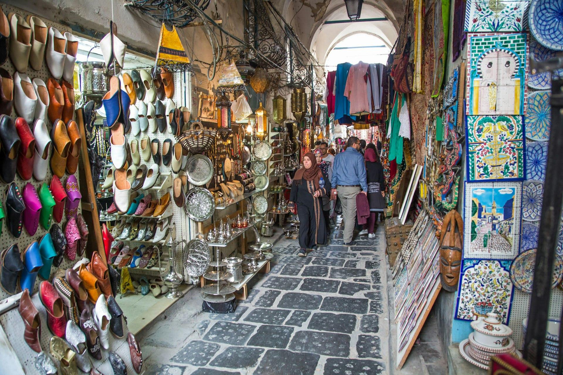 Medina meanders: the old walled city in the heart of Tunis ...
