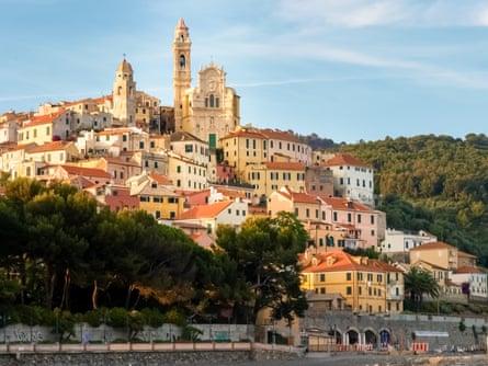 The medieval hilltop village of Cervo.
