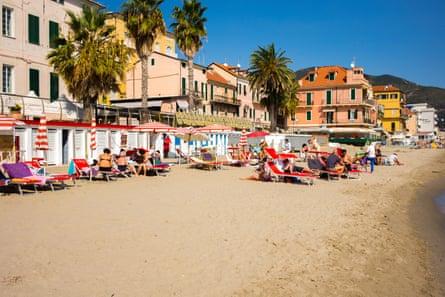 Alassio beach.